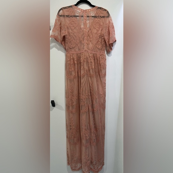 Pink Blush Maternity Dress - Picture 2 of 3